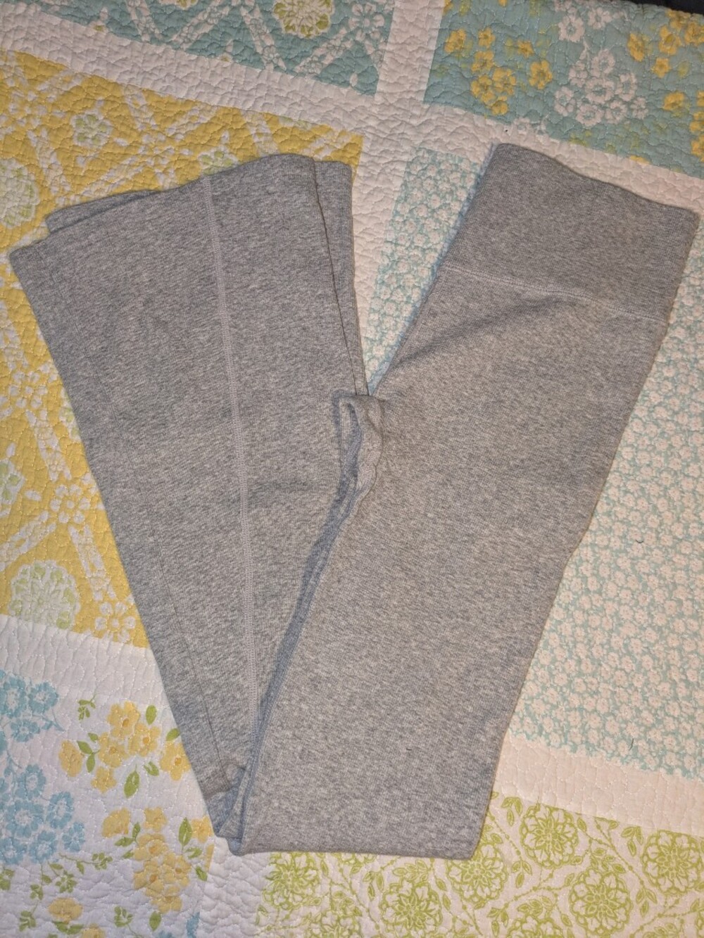 Forever 21 Gray High-Rise Flare Leggings